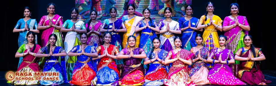 Raga Mayuri students performing classical dance