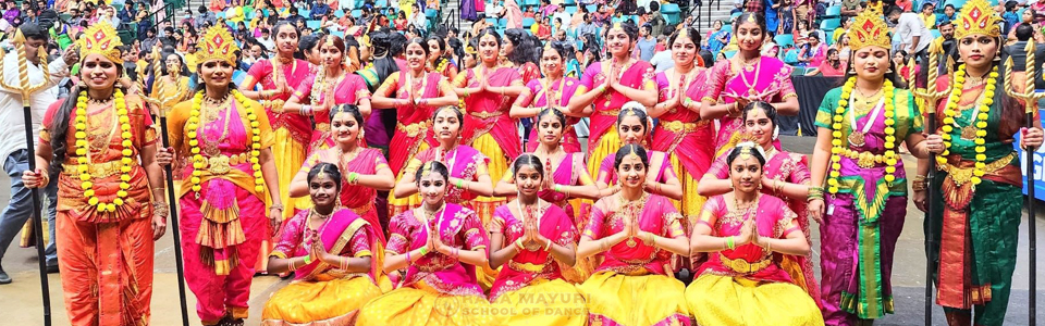 Raga Mayuri students performing classical dance