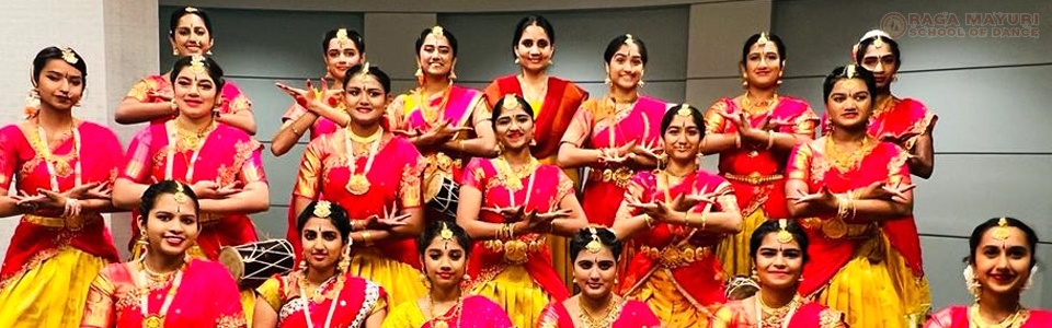 Raga Mayuri students performing classical dance