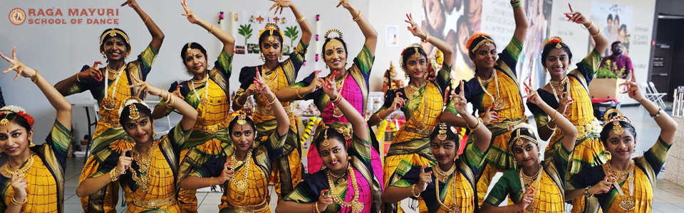 Raga Mayuri students performing classical dance